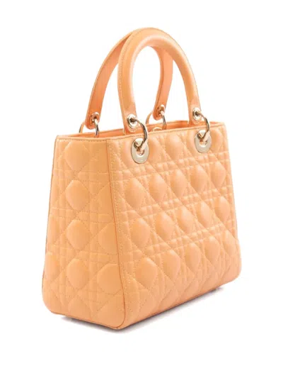Pre-owned Dior 2010s Lady  Handbag In Orange