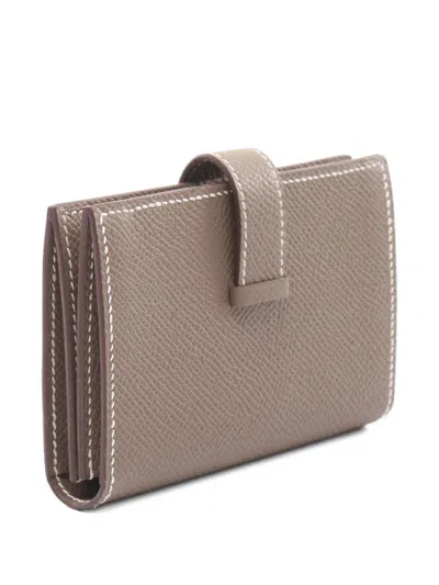 Pre-owned Hermes 2025 Bearn Leather Wallet