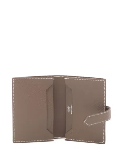 Pre-owned Hermes 2025 Bearn Leather Wallet