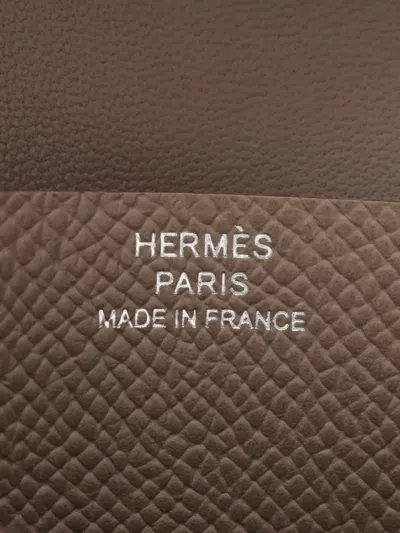 Pre-owned Hermes 2025 Bearn Leather Wallet