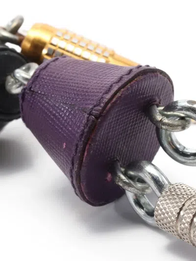 Pre-owned Prada 2010s Leather Keyring