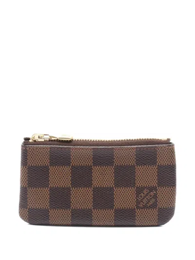 Pre-owned Louis Vuitton 2017 Pochette Coin Purse In Brown