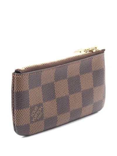 Pre-owned Louis Vuitton 2017 Pochette Coin Purse In Brown