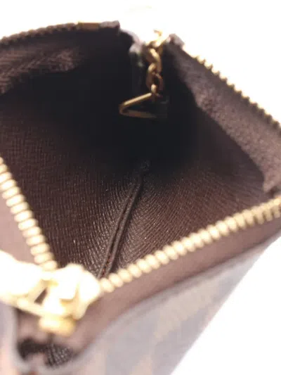 Pre-owned Louis Vuitton 2017 Pochette Coin Purse In Brown