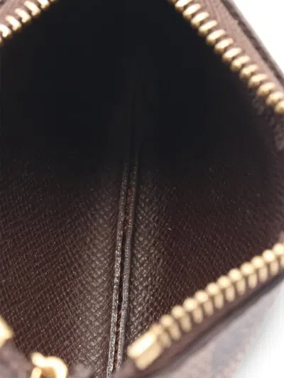 Pre-owned Louis Vuitton 2017 Pochette Coin Purse In Brown