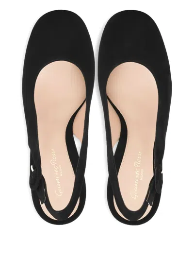 Gianvito Rossi Slingback Block-heel Pumps In Black