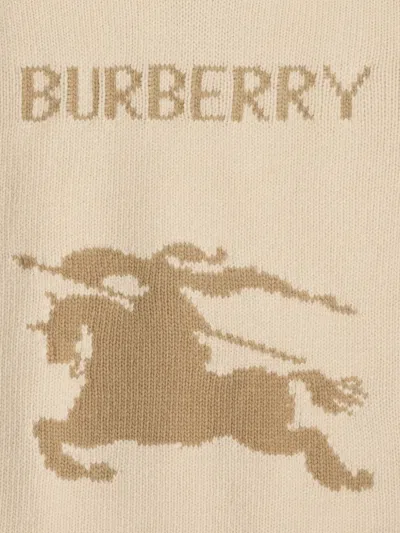 Burberry Ekd Wool Cashmere Sweater In Nude