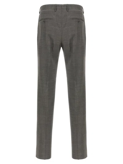 Tagliatore Plain Weave Tailored Suit In Gray