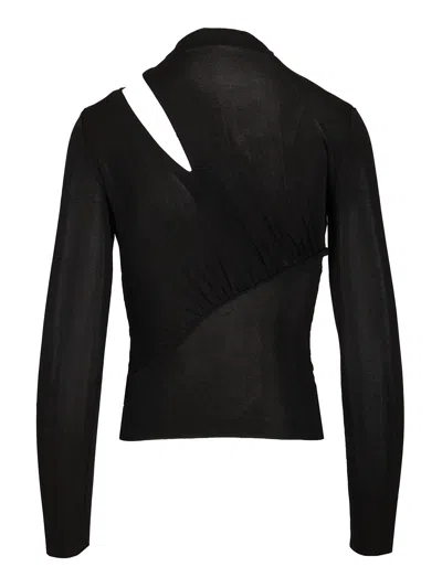 Self-portrait Self Portrait Women Cut Out Knit Top In Black