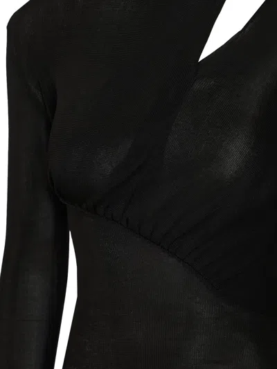 Self-portrait Self Portrait Women Cut Out Knit Top In Black