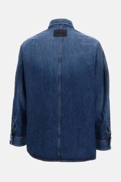 Givenchy Classic Denim Shirt With Button-up Front In Blue