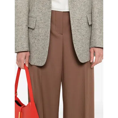 Stella Mccartney Wool Pants In Brown