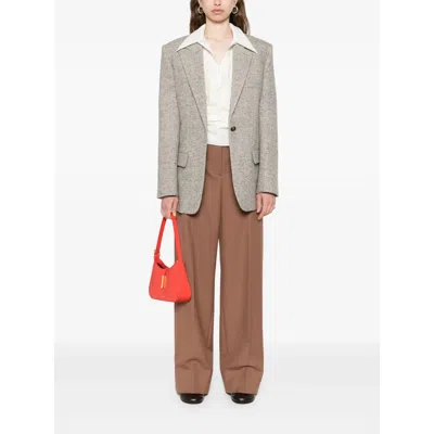Stella Mccartney Wool Pants In Brown