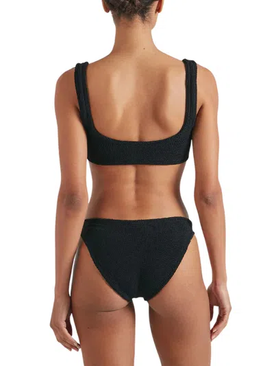 Hunza G Xandra Bikini Stretchy High-cut Swimsuit In Black