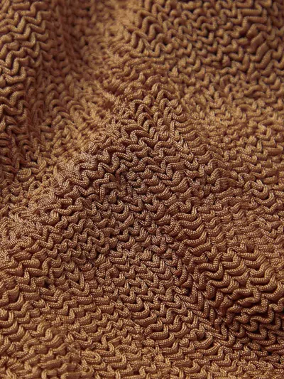 Hunza G Xandra Bikini Cocoa Metallic In Brown
