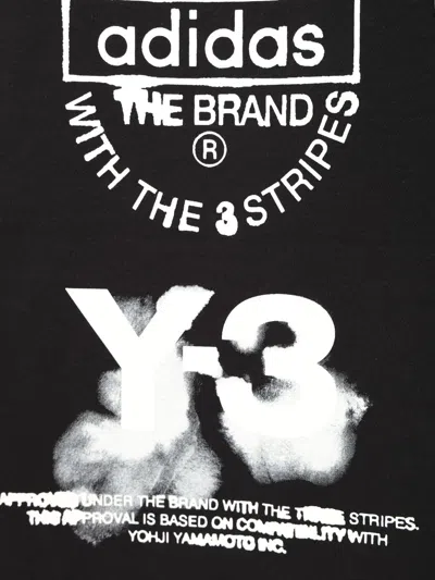 Y-3 Graphic Short Sleeve Tee T-shirt Black In Black
