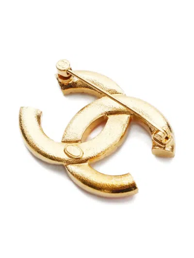 Pre-owned Chanel 2022 Cc Mark Brooch