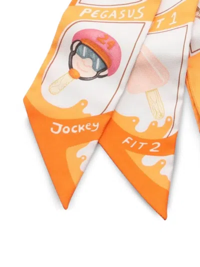 Pre-owned Hermes 2021 Funny Ice Cream Silk Scarf
