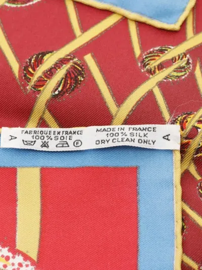 Pre-owned Hermes 2010s Carres 90 Les Feux De L'espace Silk Scarf