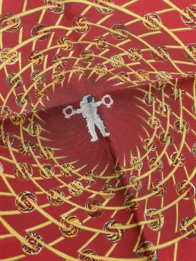 Pre-owned Hermes 2010s Carres 90 Les Feux De L'espace Silk Scarf