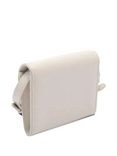 Pre-owned Miu Miu 2010s Leather Coin Purse In White