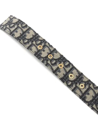 Pre-owned Dior 2010s Jacquard Buckle Belt