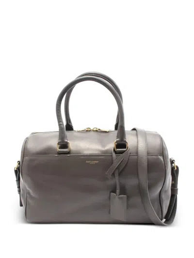 Pre-owned Saint Laurent 2000s Duffle 6 Two-way Handbag In Gray