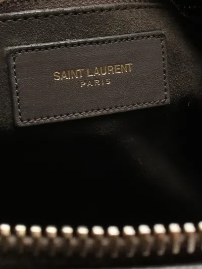 Pre-owned Saint Laurent 2000s Duffle 6 Two-way Handbag In Gray