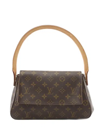Pre-owned Louis Vuitton 2002 Mini Looping Handbag In Brown