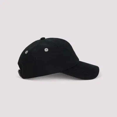 Ami Alexandre Mattiussi Ami Red Adc Embroidery Hat Men In Black