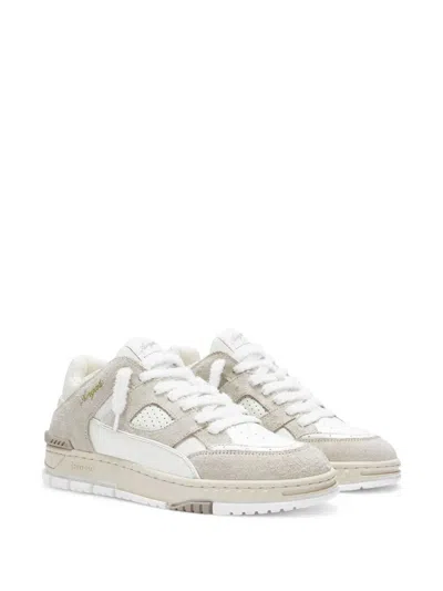 Axel Arigato Suede And Leather Sneakers With Cushioned Sole In White