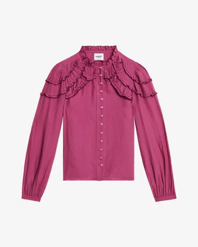 Isabel Marant Étoile Christa Blouse In Pink