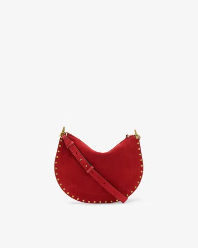 Isabel Marant Oskan Soft Zip Bag In Red
