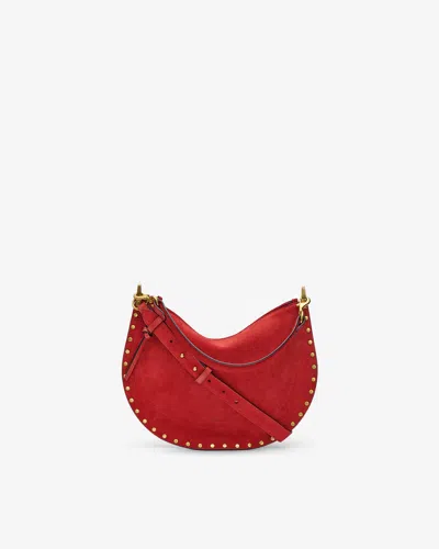 Isabel Marant Oskan Soft Zip Bag In Red
