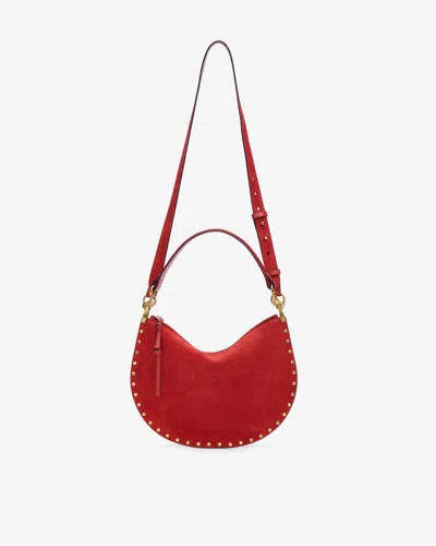 Isabel Marant Oskan Soft Zip Bag In Red
