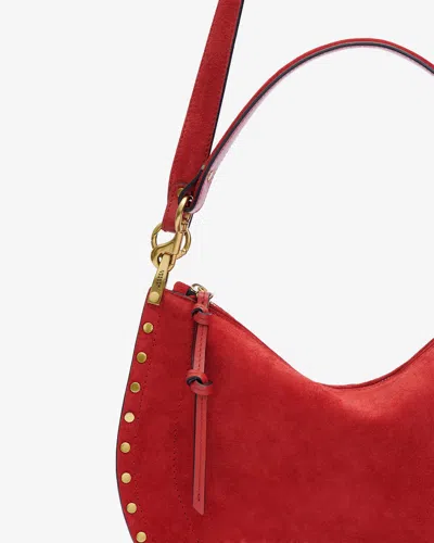 Isabel Marant Oskan Soft Zip Bag In Red