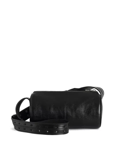 Zadig & Voltaire Le Doudou Vintage Patent Crossbody Bag In Black