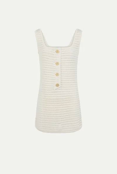 Le Kasha The Kasha Dress With Gold Coins In White
