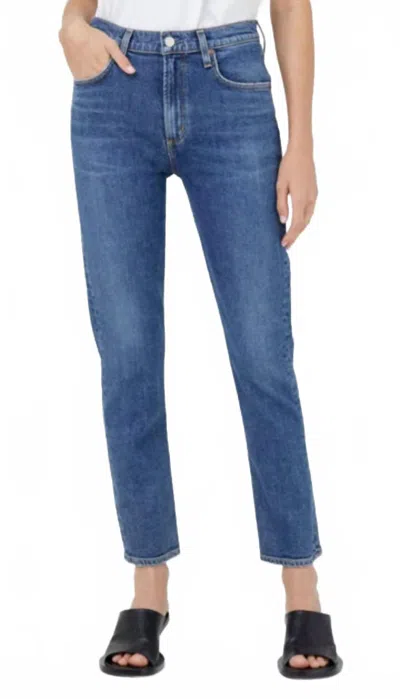 Agolde Merrel Straight Leg Jeans In Cinema In Blue