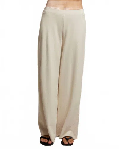 Perfectwhitetee Amber French Terry Wide Leg Trouser In Sugar In Neutral