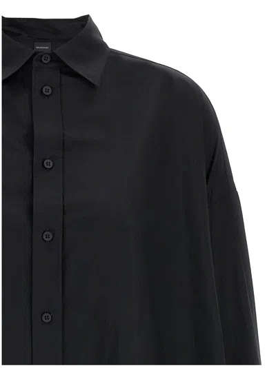 Balenciaga Lace Up Shirt And Blouse Black In Black
