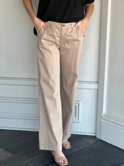 Dylan Women's Modern Classic Pant In Vintage Khaki In Brown