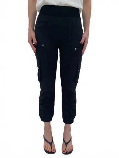 Peace Of Cloth Women's Britt Cargo Pants In Onyx In Black