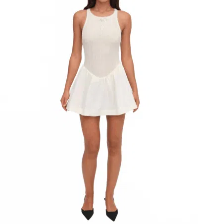For Love & Lemons Billie Mini Dress In Cream In White
