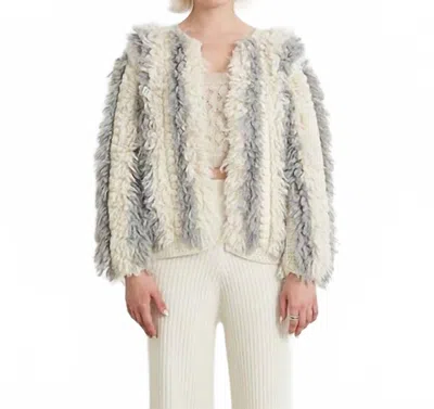 Eleven Six Sophia Sweater Jacket In Ivory In White