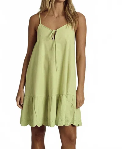 Native Youth Fallon Woven Mini Dress In Sage Green In Green