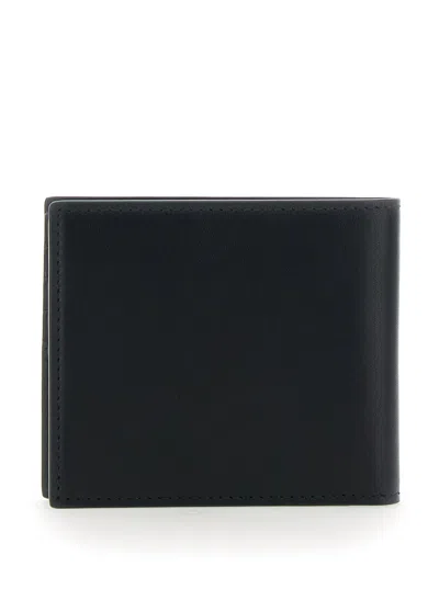 Amiri Bi-fold Wallwt With Logo Lettering On The Front In Leather Man In Black