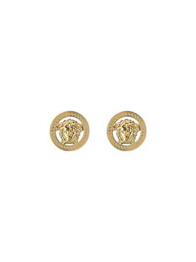 Versace Women Medusa Earrings In Gold