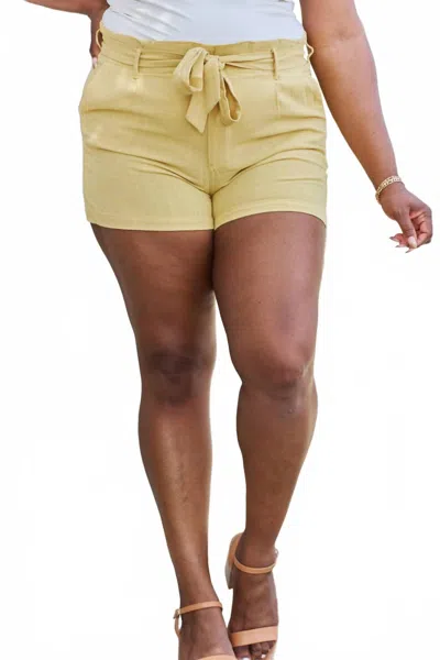 Geegee Sincerely Yours Short - Plus In Mustard Yellow In Yellow