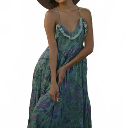 Luxe Isle Buttercup Maxi Dress In Purple, Turquoise And Teal